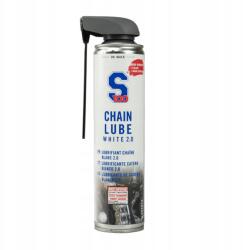 S100 Motorkerékpár lánckenő spray csővel S100 Chain Lube White 400ml