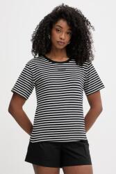 Twinset T-shirt női pamut elasztánnal - fekete L