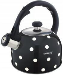 Kinghoff Hagyományos vízforraló, acél, 2, 6l pöttyös Kinghoff (KH-1051)