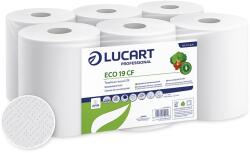Lucart Eco 19 CF tekercses kéztörlő 19cm átm. - 2 rétegű, fehér 100m (Karton - 6 tek)