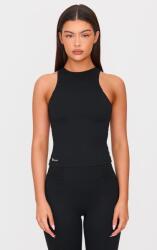 Prettylittlething Fekete Sport Felső, Nyitott Vállakkal Prettylittlething L (CNL1751)