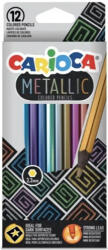 CARIOCA Színes ceruza, CARIOCA Metallic, 12 db-os, hatszögletű (SZCC43164)