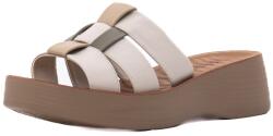 PASS Collection Papuci dama din piele naturala, PASS Collection J9J980008B 52-N, crem