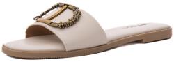 PASS Collection Papuci dama din piele naturala, PASS Collection AGQS80013B 52-N, crem