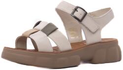 PASS Collection Sandale dama din piele naturala, PASS Collection J9J980009B 52-N, crem