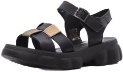 PASS Collection Sandale dama din piele naturala, PASS Collection J9J980009A 01-N, negru