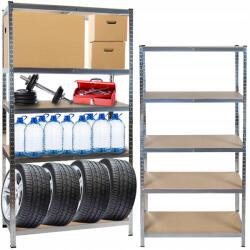 Malatec Fém tároló állvány Malatec 180x90x40 cm Garázs 5 polc 875kg 2in1 (00023768)