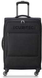 Securitech by Delsey Valiză De Călătorie Medie Din Material Textil Neagră Cu 4 Roți Înălțime 66 Cm (400381000) Valiza