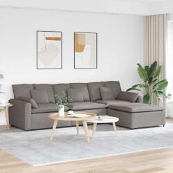 vidaXL Canapea modulara cu taburet si perne, gri taupe GartenMobel Dekor (3321062) Canapea