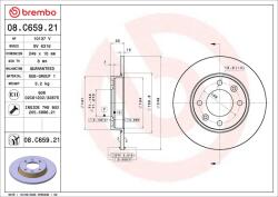 BREMBO Disc frana BREMBO PRIME LINE - UV Coated 08. C659.21 (08.C659.21)