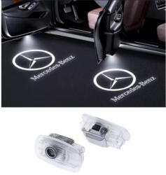 CerCip Lampi Portiere Auto MERCEDEZ BENZ, Holograma LED cu LOGO, Compatibile cu C118, C257, A238, C238, C218, X218, C257, W218, W219, W222, ANGGT, A207, C207 (94673722)