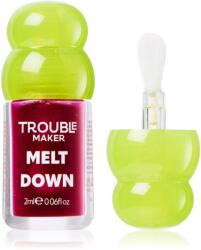 Trouble Maker Melt Down Lip Oil ulei pentru buze culoare Tipping Point Purple 3 ml