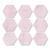 Oliver Design Középdekor Old - Pilar Rosa Hexa Rett. /11cm/ I. O (buold31plr0010)