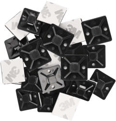 EMOS brand of Legrand EMOS A2831, Öntapadó talp 20×20, fekete, 25 db (A2831)