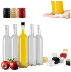 Bimberek 5 db-os üvegpalack készlet, Bimberek, 500 ml, elegáns dizájn, magasság 30 cm, átmérő 6 cm (ZES000817)