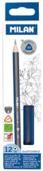 MILAN Creion grafit triunghiular 2B MILAN - Set 12 (071230412-12)