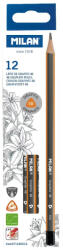 MILAN Creion grafit triunghiular 4B MILAN - Set 12 (071230512)