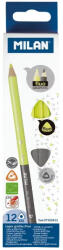 MILAN Creion grafit/evidentiator Bicolor HB MILAN - Set 12 (07323812)