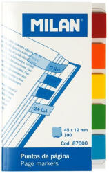 Milan Bloc notes adeziv index 5x45x12 mm Transparent MILAN (Post-it) - Set 10 (87000)
