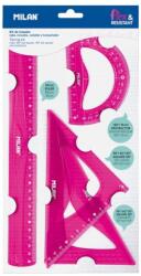 MILAN Set geometrie Acid Roz MILAN (359801P)