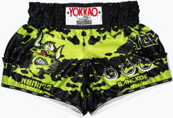 YOKKAO Pantaloni scurți de antrenament pentru bărbați YOKKAO Angry Bull Muay Thai black