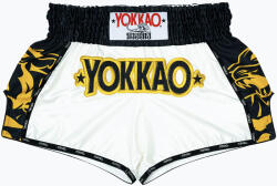 YOKKAO Pantaloni scurți de antrenament pentru bărbați YOKKAO Original Muay Thai white