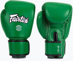 Fairtex Mănuși de box Fairtex Real Leather Boxing green