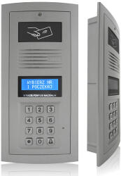 ELFON OP-SL255R-P - Digitális kaputelefon RFID olvasóval, szürke színben - Elfon (EC-13584)