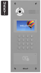 BAS-IP AA-07BD EZÜST - Kaputelefon panel IP, 4.3" LCD, UKEY, SIP 2.0 - BasIP (EC-29065)