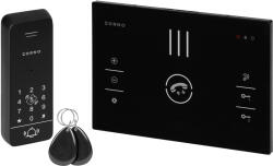  Fejhallgató nélküli audio kaputelefon RFID-vel és kóddal, fekete (OR-DOM-BA-933/B)