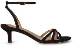 Lauren Ralph Lauren sandale cu toc jos din piele întoarsă Kendyl Kttn 9BY2-OBDZSU_99X