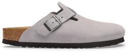 Birkenstock papuci mocasini din piele întoarsă Boston Suede Leather 9BY2-KLUZZH_04X
