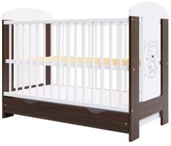 Hubners Patut copii din lemn Hubners Calisto Ursulet 120x60 cm maro cu sertar (PHCALUR12MAS) - ookee