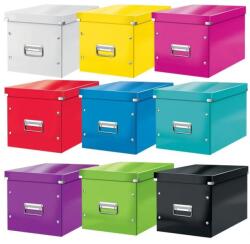 LEITZ Cutie depozitare cub carton laminat 320 x 310 x 360 mm, LEITZ WOW Click & Store (L-610800)