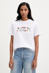 MSGM pamut póló - fehér S - answear - 61 990 Ft