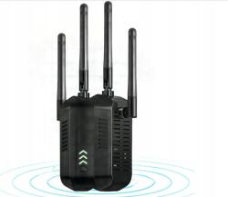  Nuetsa WiFi hosszabbító - WiFi erősítő 300 Mbps, kétsávos 2, 4 GHz (WZMACNIACZ WI-FI)