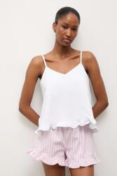 Answear. LAB kétrészes pizsama női pamuttal - rózsaszín S - answear - 21 990 Ft