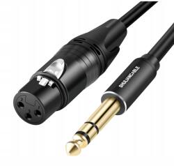  Xlr női mikrofonkábel 6, 35 mm-es Trs jack csatlakozóval (KABEL MIKROFONOWY XLR)