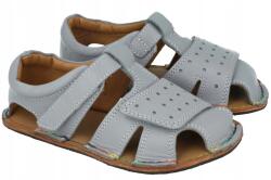 MINIMUS barefoot gyerek szandál szürke tépőzáras bőr zero drop R25 (MKS9002GR)
