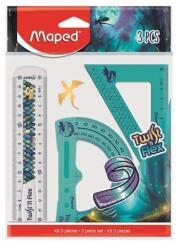 Maped Dragon sárkányos törhetetlen vonalzó készlet - háromszögletű és 15 cm-es vonalzó és szögmérő - (CW-981898)