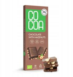 COCOA Csokoládé mogyoróval 70 % kevesebb cukorral bio 40 g Cocoa (5902565216610)