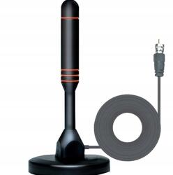  Hordozható Hdtv DV3 T/T2 antenna koaxiális kábellel, fekete antenna (65631)