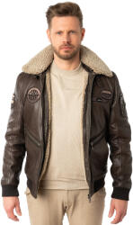Mauritius Geaca de Piele Barbati Mauritius Castaniu Inchis MMStarpilot - readytowear - 1 199,00 RON