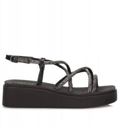 Filippo Kényelmes női platform szandál Filippo DS6898/25 Bk (DS6898/25)