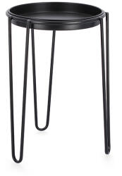 Bizzotto Suport ghiveci flori otel negru Madelyn 28.5x40 cm (0723938BDECO)