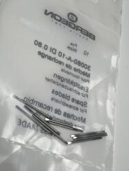 Bergeon 10 броя резервни стоманени остриета Bergeon 30080-A-10 DI 0.80