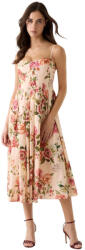 GUESS Rochie De Vară Midi Pentru Nuntă Botez Spate Deschis Floral W6GKAFW2558-PMM9 (W6GKAFW2558-PMM9)