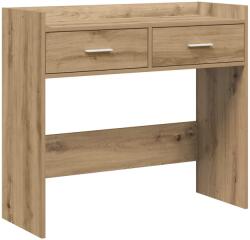 vidaXL Конзолна маса Дъб артизан 90 x 35 x 80 см Инженерна дървесина (8011306)