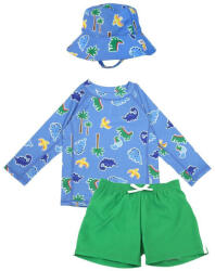 Zoocchini Costum de baie pentru copii Set cu pălărie Albastru ZOO16008 (ZOO16008)