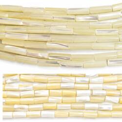  Margele Bijuterii Sidef Tub 12-13x3-6 mm Profil Natural pentru Accesorii